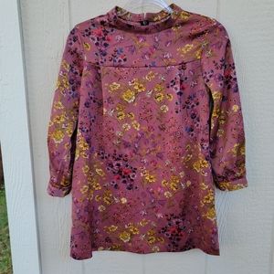 Zara girls soft collection wildflowers dress size 10